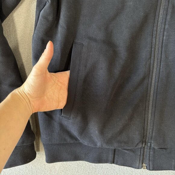 Le Coq Sportif Jacket Mens Black Full Zip Quilted Bomber Style Casual Streetwear - Picture 4 of 16